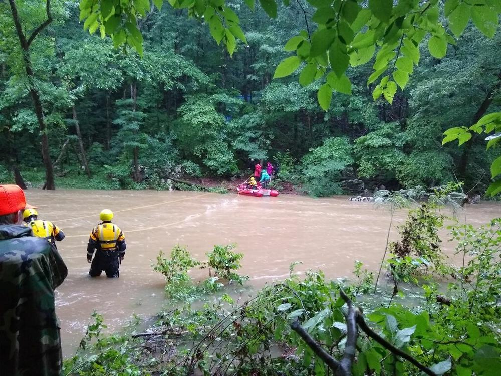 rescuing people from rising water