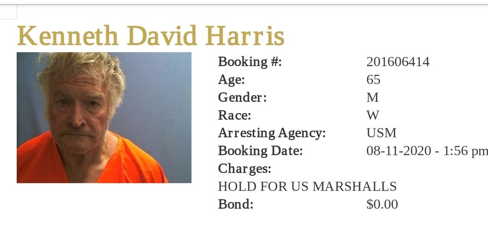 Arrest information on Kenneth Davis Harris